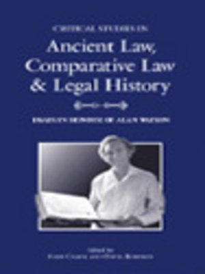 cover image of Critical Studies in Ancient Law, Comparative Law & Legal History